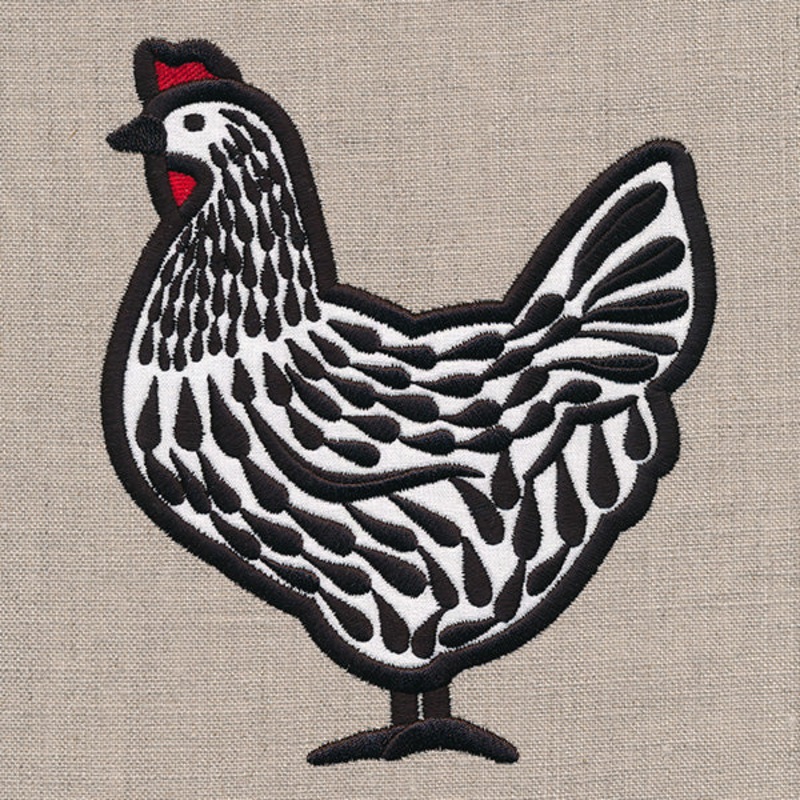 Classic Farmhouse Chicken (Applique)