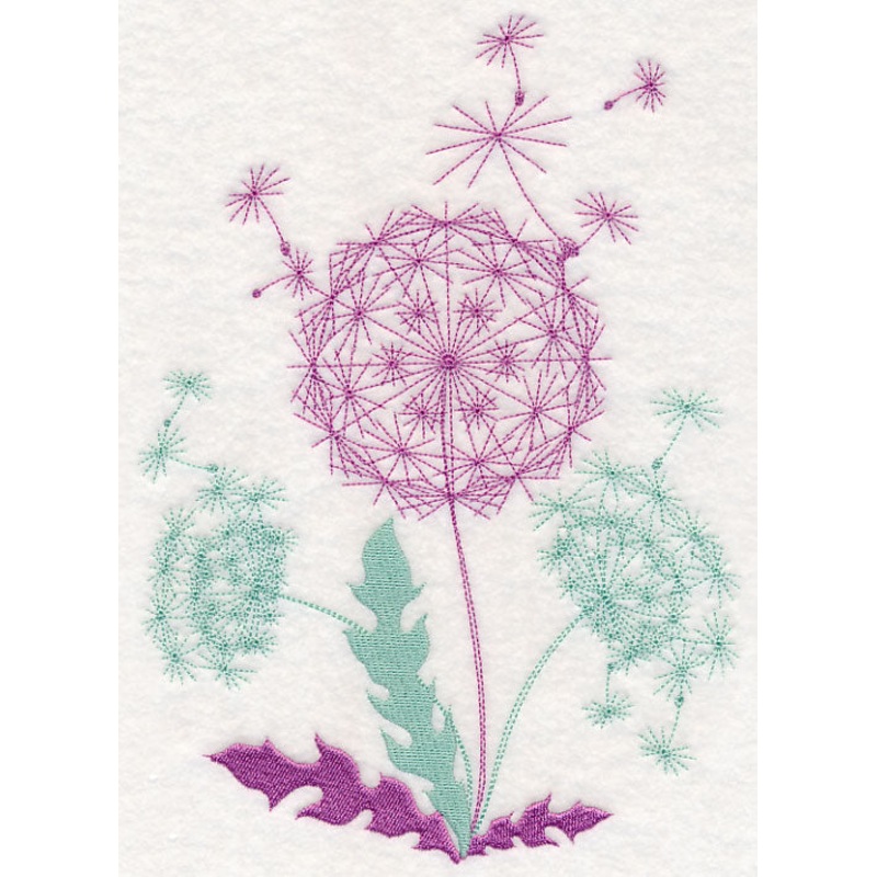 Dainty Dandelions|9.6″ x 6.88″ / 243.87mm x 174.75mm|7.74″ x 5.55″ / 196.72mm x 141.02mm|6.77″ x 4.83″ / 172.05mm x 122.68mm|3.86″ x 3.51″ / 98.03mm x 89.16mm|All Sizes