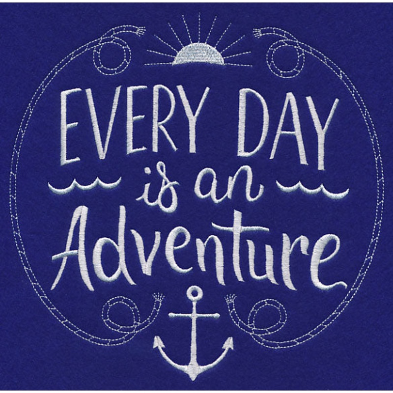 Every Day Is An Adventure|7.68″ x 7.8″ / 195.07mm x 198.12mm|6.85″ x 6.96″ / 173.99mm x 176.78mm|5.85″ x 5.94″ / 148.59mm x 150.88mm|4.78″ x 4.85″ / 121.41mm x 123.19mm|3.79″ x 3.85″ / 96.27mm x 97.79mm|All Sizes