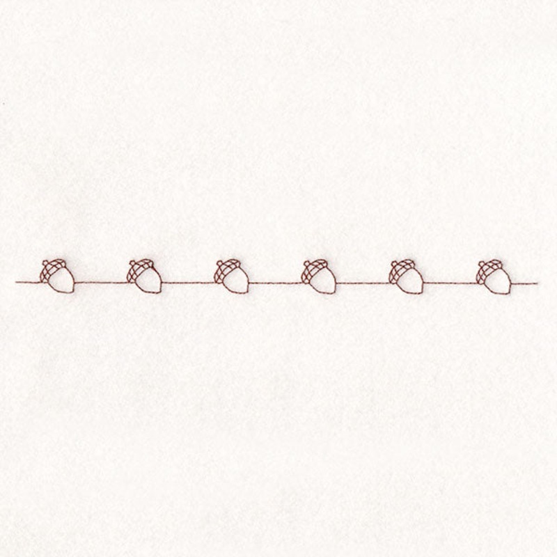 Fall into Autumn Border – Acorns
