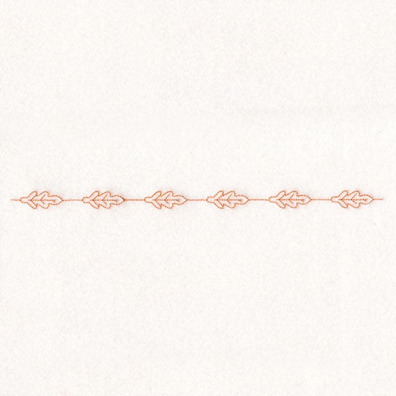 Fall into Autumn Border – Oak Leaf