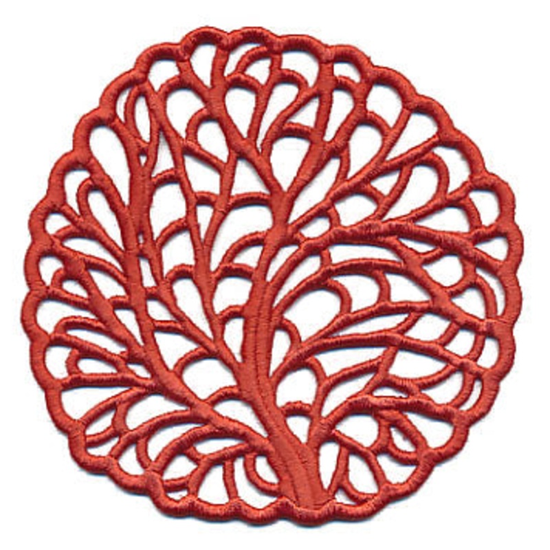 Fan Coral Medallion (Lace)|4.83″ x 4.98″ / 122.79mm x 126.37mm|3.78″ x 3.89″ / 96mm x 98.78mm|All Sizes