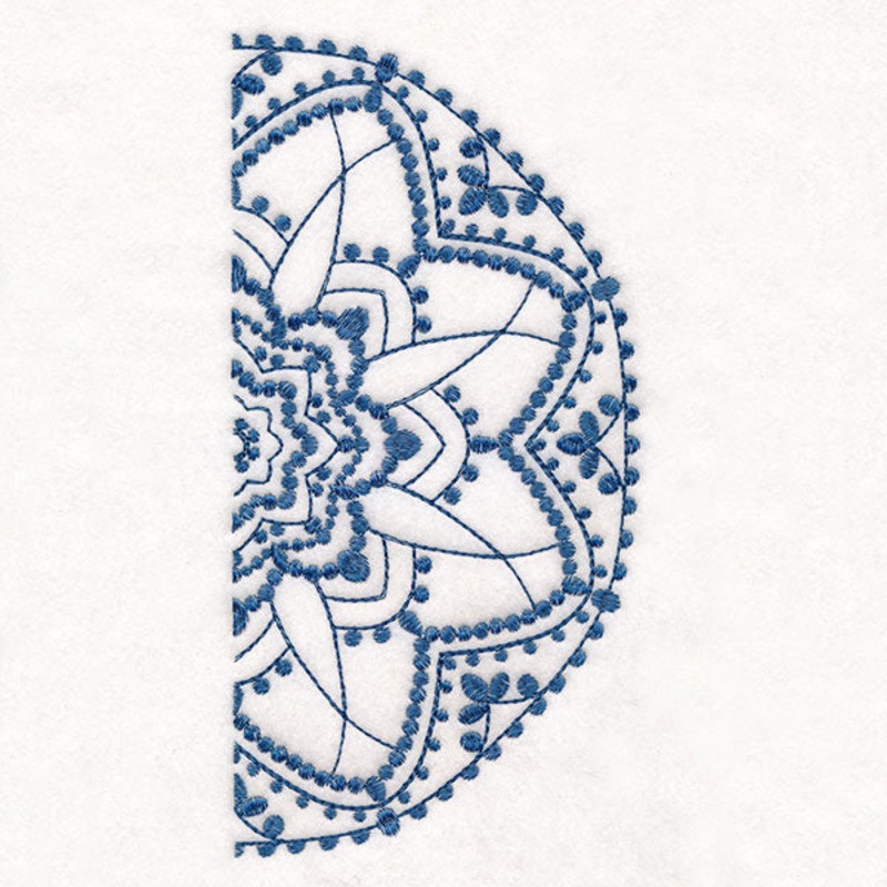Textured Beauty Half Mandala|11.75″ x 5.89″ / 298.46mm x 149.69mm|9.4″ x 4.71″ / 238.77mm x 119.76mm|7.8″ x 3.91″ / 198.13mm x 99.37mm|6.85″ x 3.44″ / 174mm x 87.27mm|All Sizes