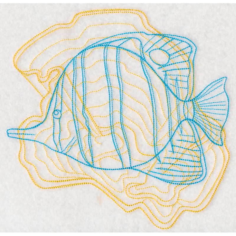 Underwater Butterflyfish Medallion