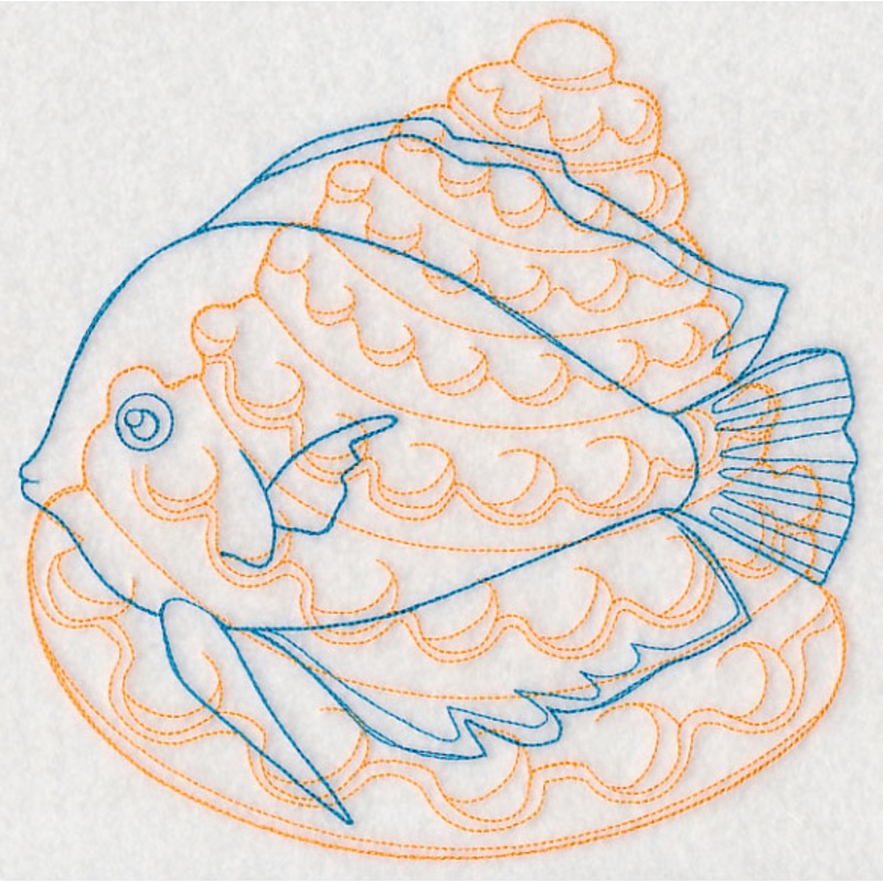 Underwater Discus Fish Medallion