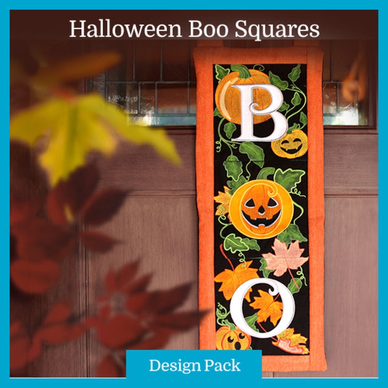 A Halloween Boo Squares Design Pack
