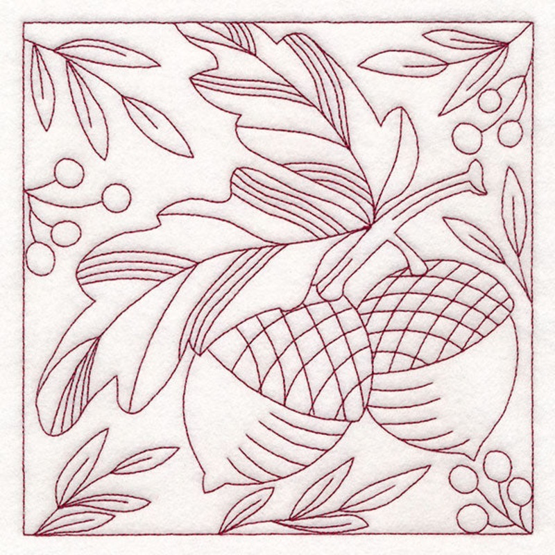 Autumn Details Quilting – Acorns (Double Run)