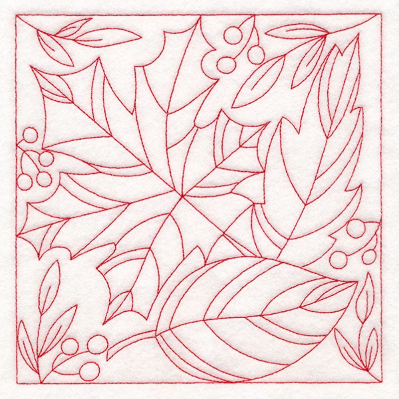 Autumn Details Quilting – Leaves (Double Run)
