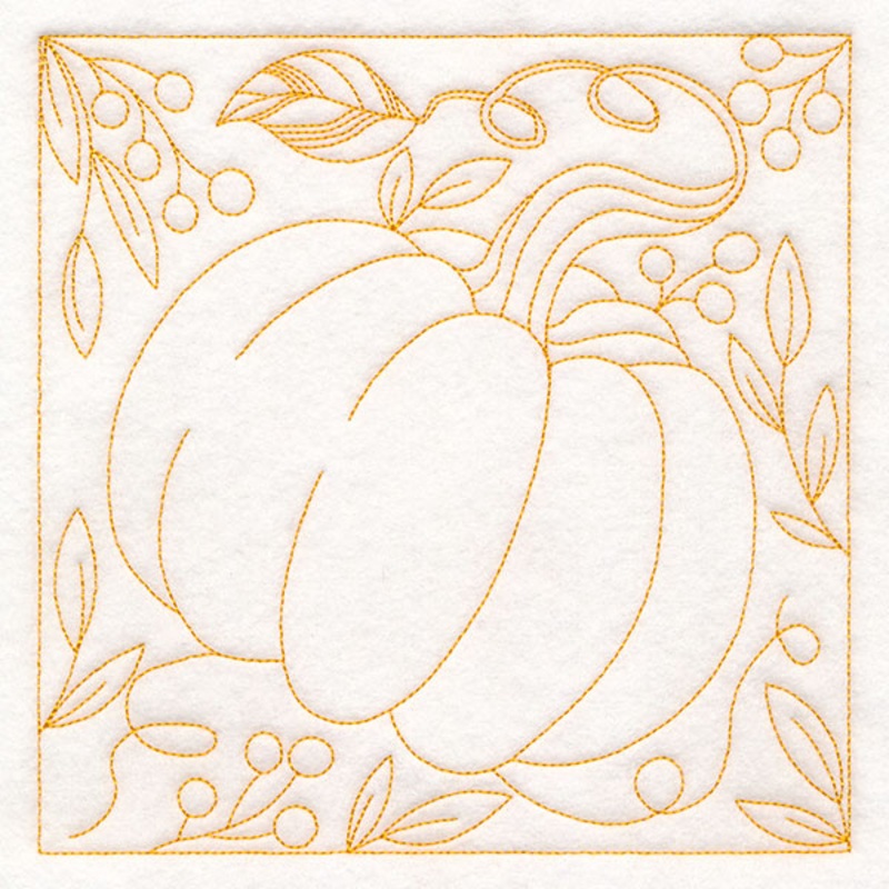 Autumn Details Quilting – Pumpkin (Double Run)