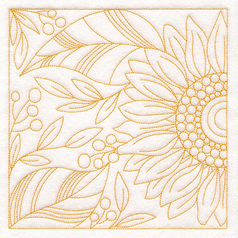 Autumn Details Quilting – Sunflower (Double Run)