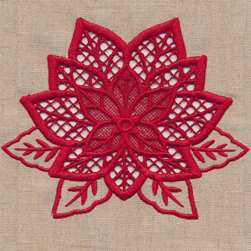 Christmas Poinsettia (Cutwork)