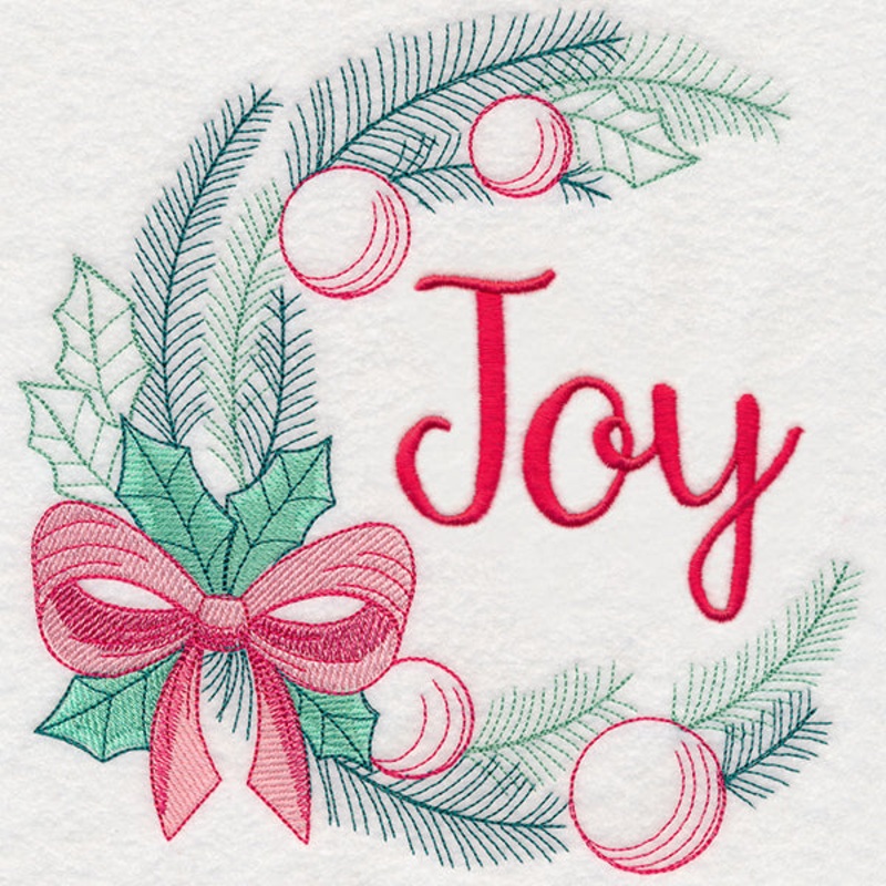 Colors of Christmas Wreath – Joy
