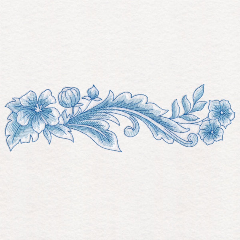 Delft Blue Safari – Border|3.45″ x 11.75″ / 87.66mm x 298.45mm|2.76″ x 9.4″ / 70.12mm x 238.76mm|2.29″ x 7.8″ / 58.19mm x 198.12mm|2.01″ x 6″ / 50.94mm x 152.4mm|All Sizes