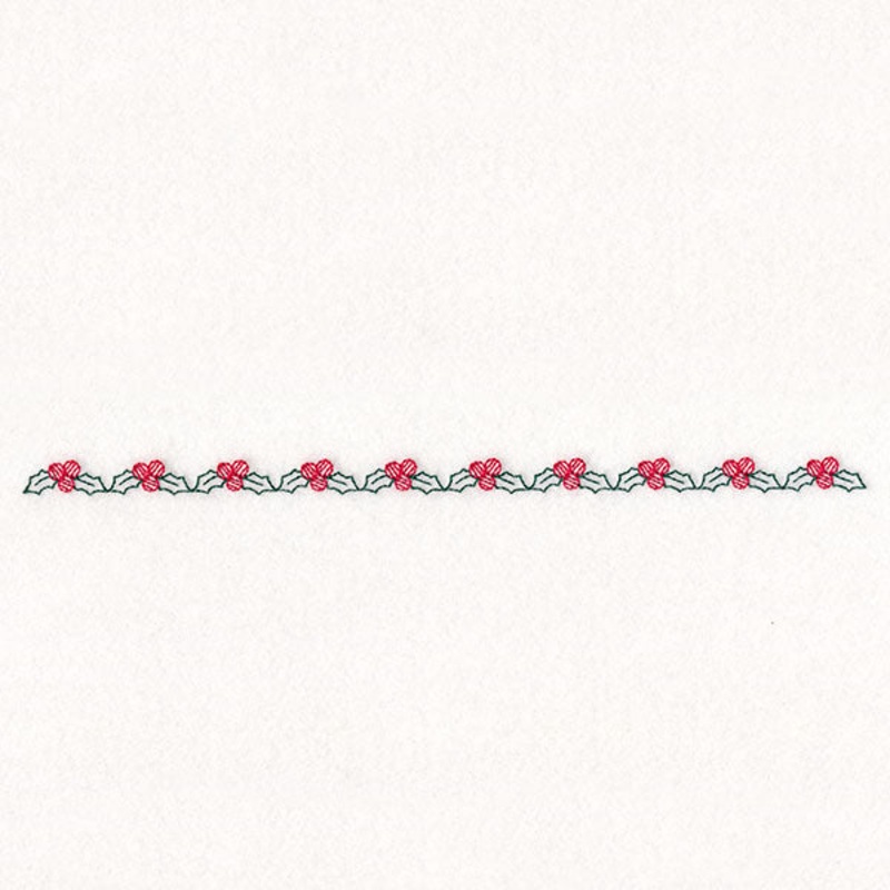 Delicate Christmas Border – Holly