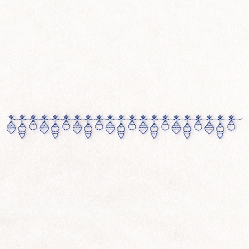 Delicate Christmas Border – Ornaments