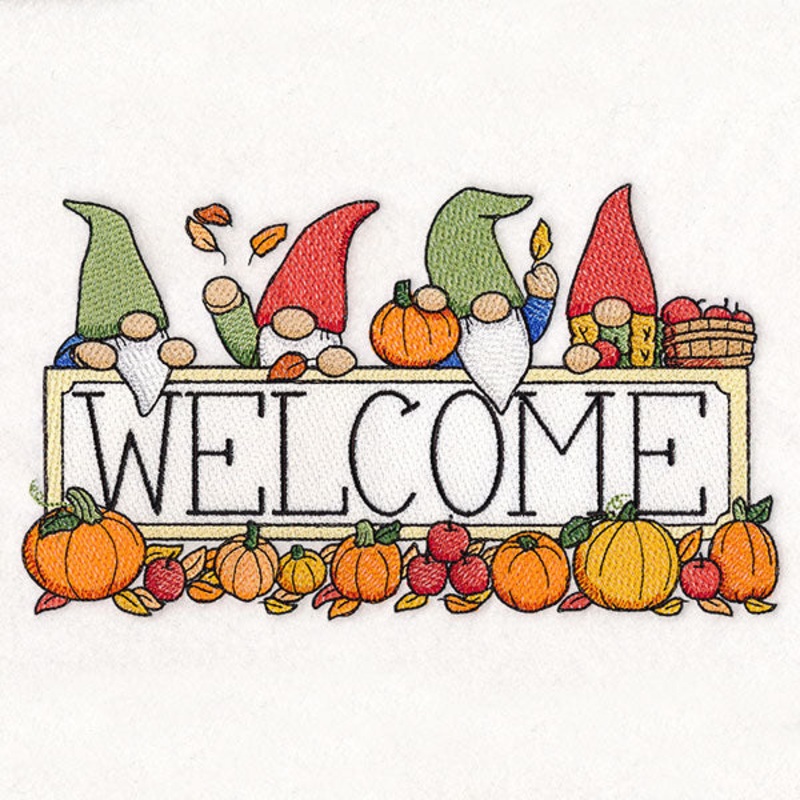 Fall Gnome Welcome Sign|6.85″ x 11.74″ / 173.99mm x 298.18mm|5.48″ x 9.4″ / 139.2mm x 238.71mm|4.55″ x 7.8″ / 115.5mm x 198.04mm|3.99″ x 6.85″ / 101.45mm x 173.93mm|All Sizes