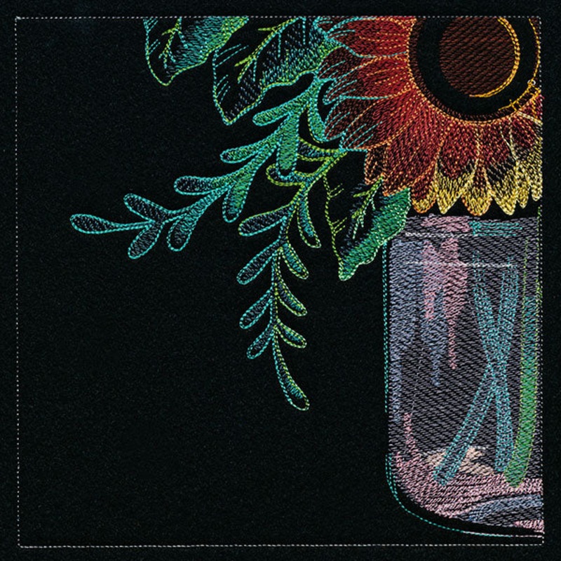 Four Panel Sunflower Bouquet – Bottom Left