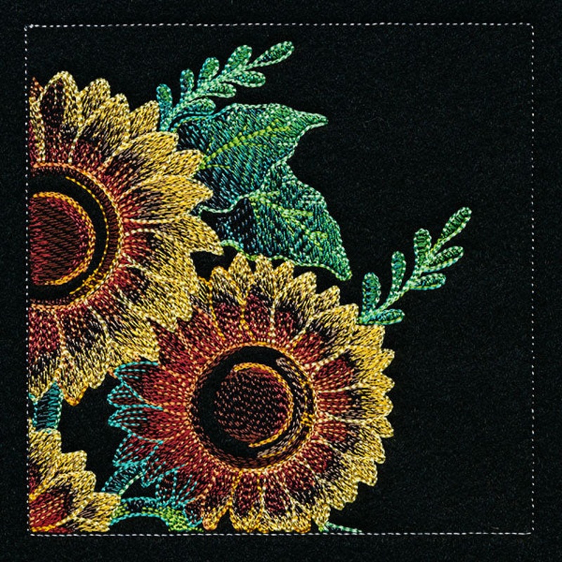 Four Panel Sunflower Bouquet – Top Right