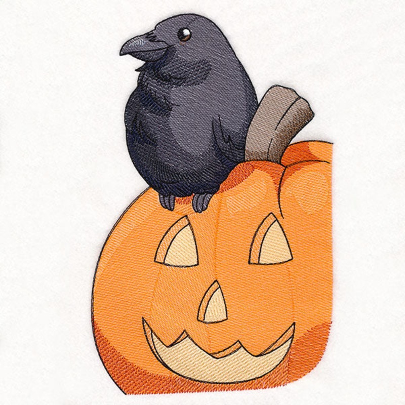 Sweet Crow and Pumpkin|10.42″ x 6.85″ / 264.59mm x 174.08mm|8.9″ x 5.86″ / 226.01mm x 148.72mm|7.8″ x 5.14″ / 198.22mm x 130.5mm|6.85″ x 4.51″ / 173.96mm x 114.54mm|All Sizes