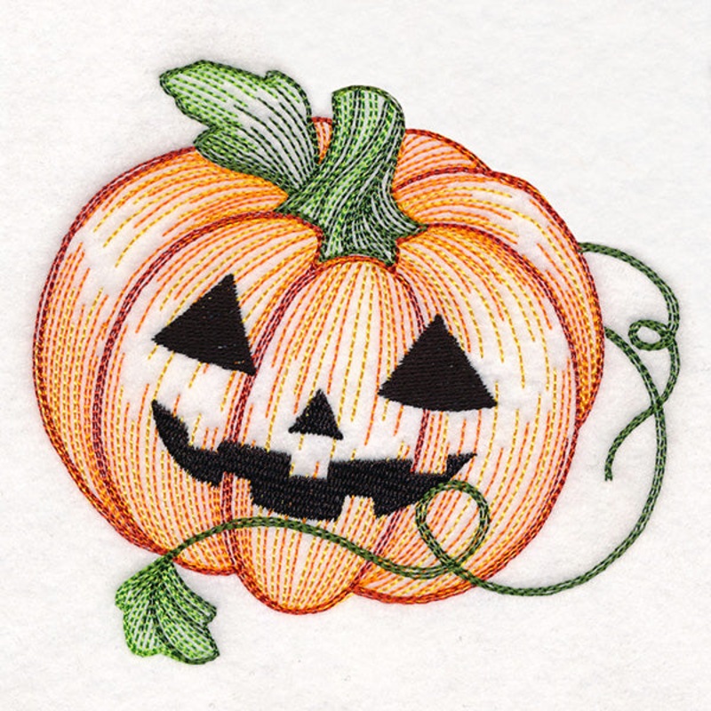 Tumbling Jack o’ Lantern Etching – Single
