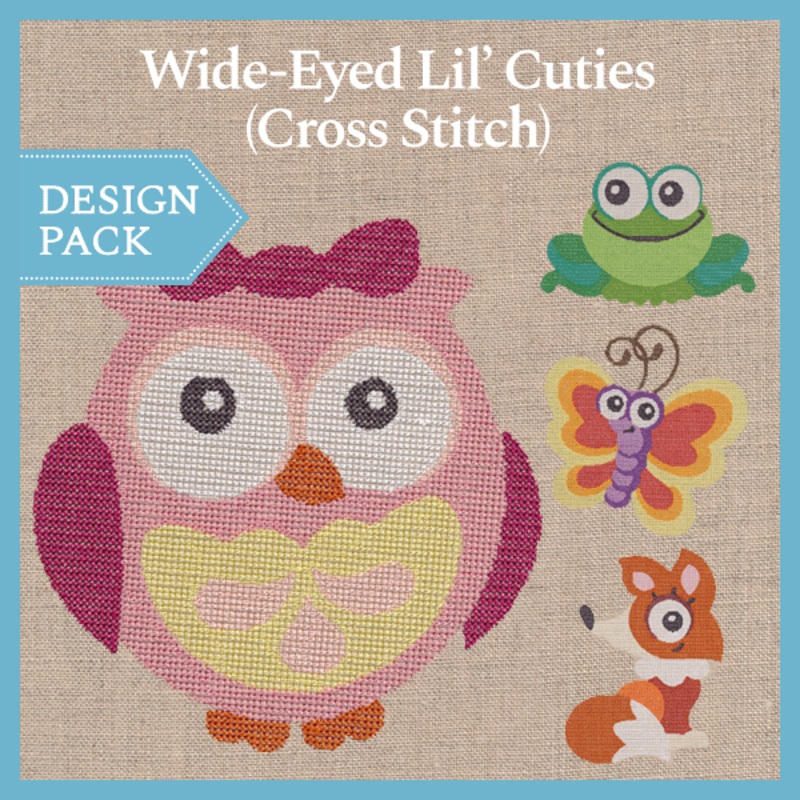 A Wide-Eyed Lil’ Cuties (Cross Stitch) Design Pack