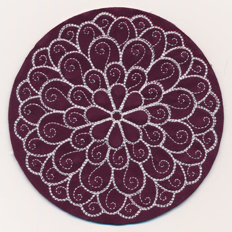 Chrysanthemum Coaster (In-the-Hoop)