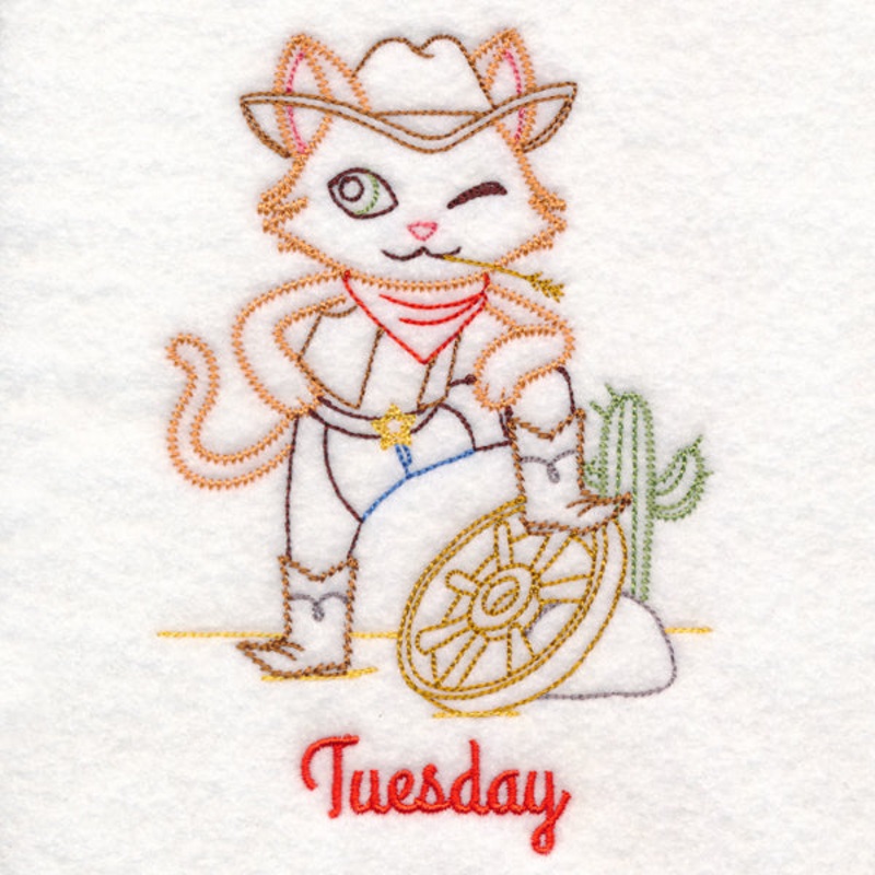Cowboy Cat on Tuesday (Vintage)