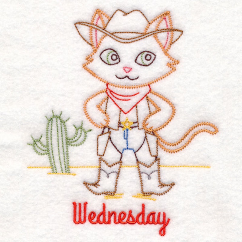 Cowboy Cat on Wednesday (Vintage)