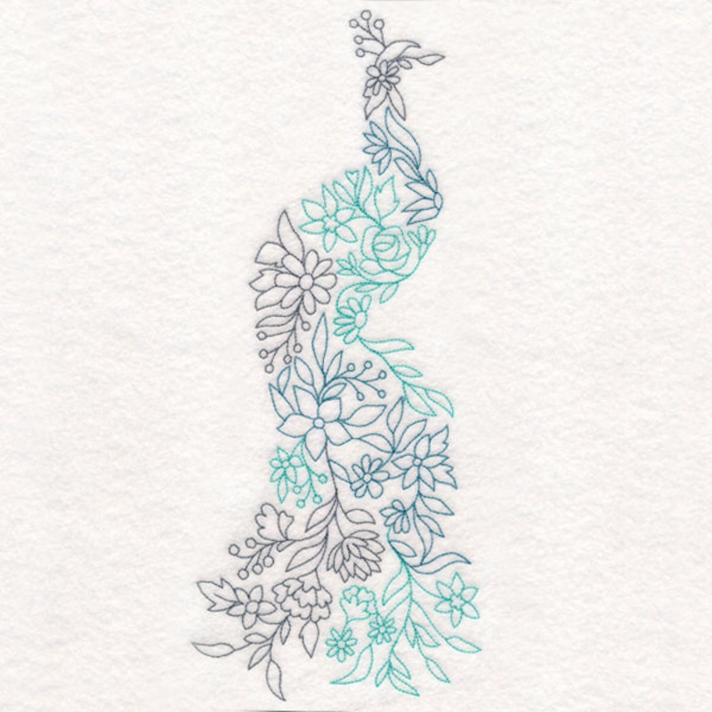 Floral Peacock|11.75″ x 5″ / 298.45mm x 127.05mm|9.85″ x 4.19″ / 250.19mm x 106.5mm|7.8″ x 3.32″ / 198.12mm x 84.34mm|6.85″ x 2.92″ / 173.94mm x 74.04mm|3.85″ x 1.64″ / 97.79mm x 41.63mm|All Sizes