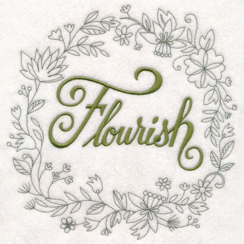 Flourish Wreath|7.75″ x 7.68″ / 196.78mm x 195.01mm|6.9″ x 6.84″ / 175.26mm x 173.63mm|5.85″ x 5.79″ / 148.53mm x 147.14mm|4.89″ x 4.85″ / 124.22mm x 123.07mm|All Sizes