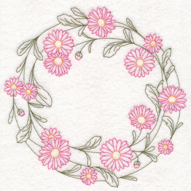 Light Daisy Wreath (Vintage)|7.69″ x 7.8″ / 195.24mm x 198mm|6.81″ x 6.9″ / 172.93mm x 175.38mm|5.76″ x 5.85″ / 146.39mm x 148.47mm|4.78″ x 4.85″ / 121.37mm x 123.09mm|3.79″ x 3.85″ / 96.34mm x 97.71mm|All Sizes