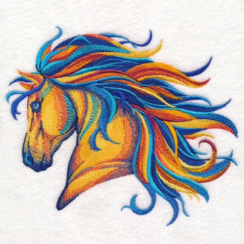 Vibrant Horse in Watercolor|6.73″ x 7.8″ / 170.87mm x 198.23mm|5.84″ x 6.78″ / 148.3mm x 172.25mm|4.85″ x 5.63″ / 123.24mm x 142.97mm|All Sizes