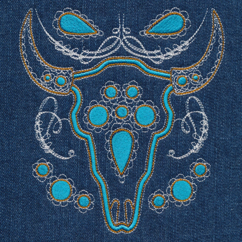 Western Steer Skull Pocket|6″ x 5.46″ / 152.39mm x 138.68mm|5.33″ x 4.85″ / 135.31mm x 123.14mm|4.39″ x 4″ / 111.59mm x 101.57mm|All Sizes