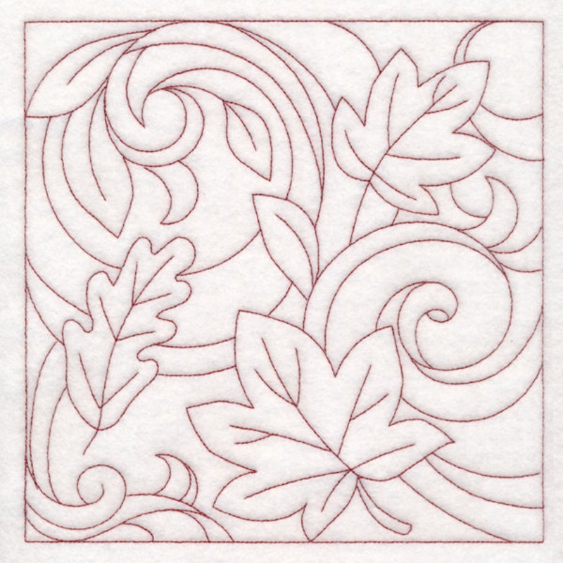Autumn Quilting Leaves 1 (Double Run)