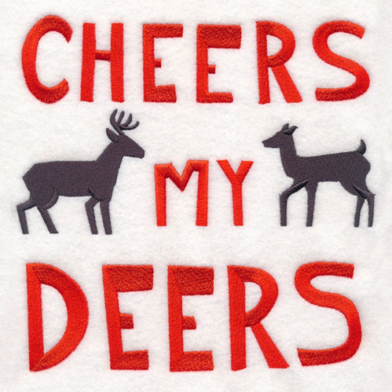 Cheers My Deers|7.67″ x 7.8″ / 194.8mm x 198.03mm|6.89″ x 7.01″ / 175.01mm x 177.93mm|5.86″ x 5.96″ / 148.86mm x 151.36mm|4.87″ x 4.94″ / 123.58mm x 125.56mm|3.81″ x 3.87″ / 96.67mm x 98.22mm|All Sizes