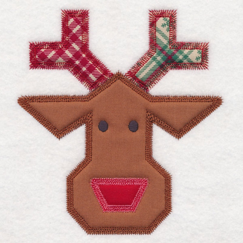 Christmas Quilt Block – Reindeer (In-the-Hoop)