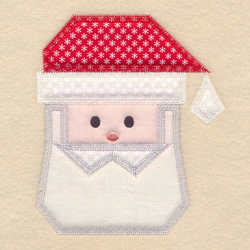 Christmas Quilt Block – Santa (In-the-Hoop)