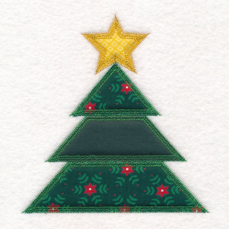 Christmas Quilt Block – Tree (In-the-Hoop)