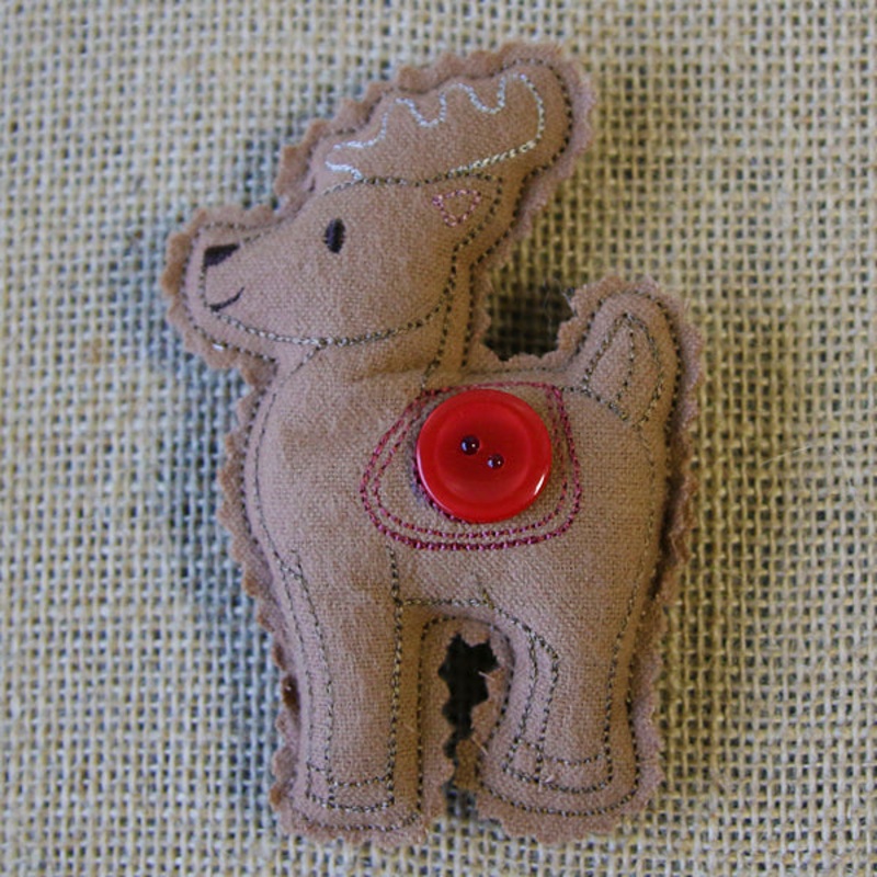 Christmas Stuffie – Reindeer (In-the-Hoop)