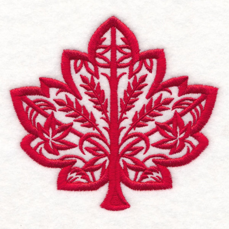 Folk Cut Maple Leaf|3.58″ x 3.86″ / 90.86mm x 97.96mm|4.86″ x 5.24″ / 123.51mm x 133.17mm|All Sizes