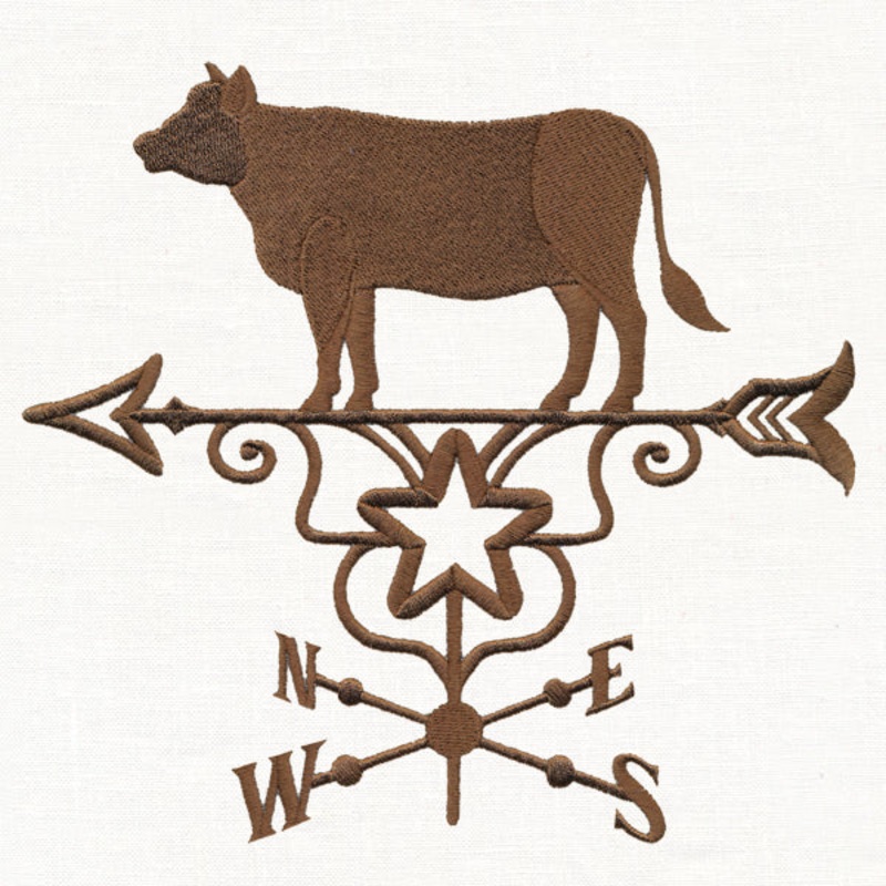 Weather Vane Silhouette – Cow|6.86″ x 7.38″ / 174.17mm x 187.53mm|5.86″ x 6.31″ / 148.77mm x 160.17mm|4.85″ x 5.22″ / 123.11mm x 132.54mm|3.59″ x 3.86″ / 91.13mm x 98.1mm|All Sizes