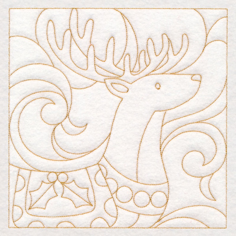 Christmas Quilting – Reindeer (Double Run)