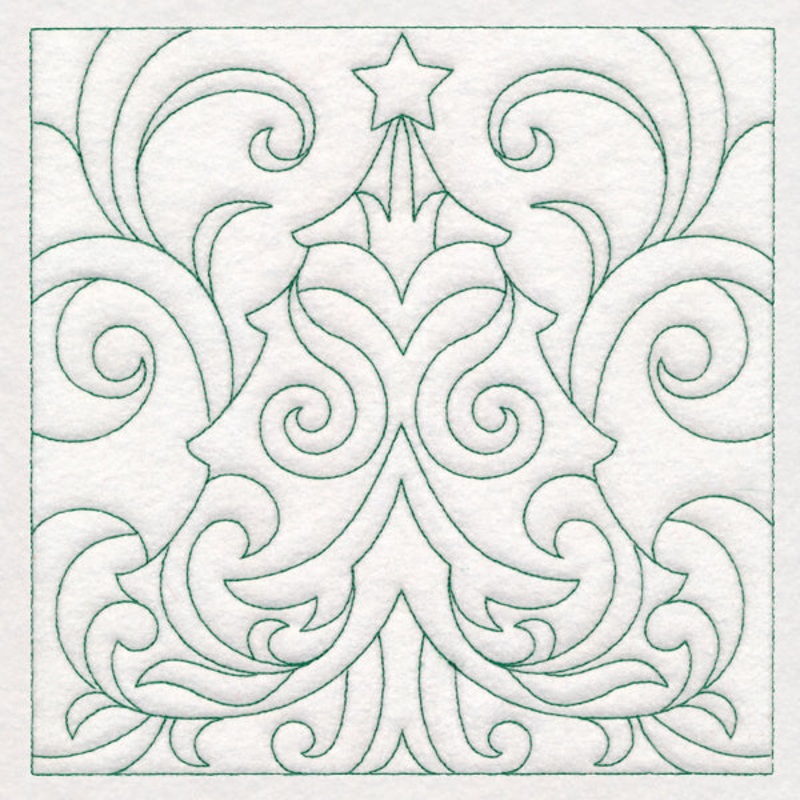 Christmas Quilting – Tree (Double Run)