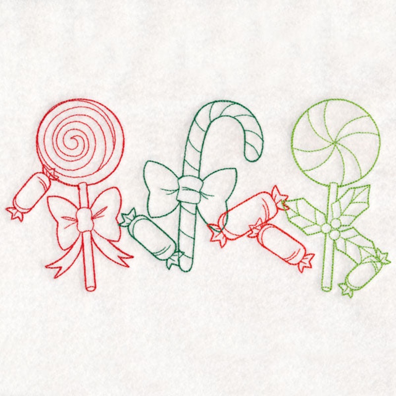 Christmas Treats Border – Candies (Vintage)