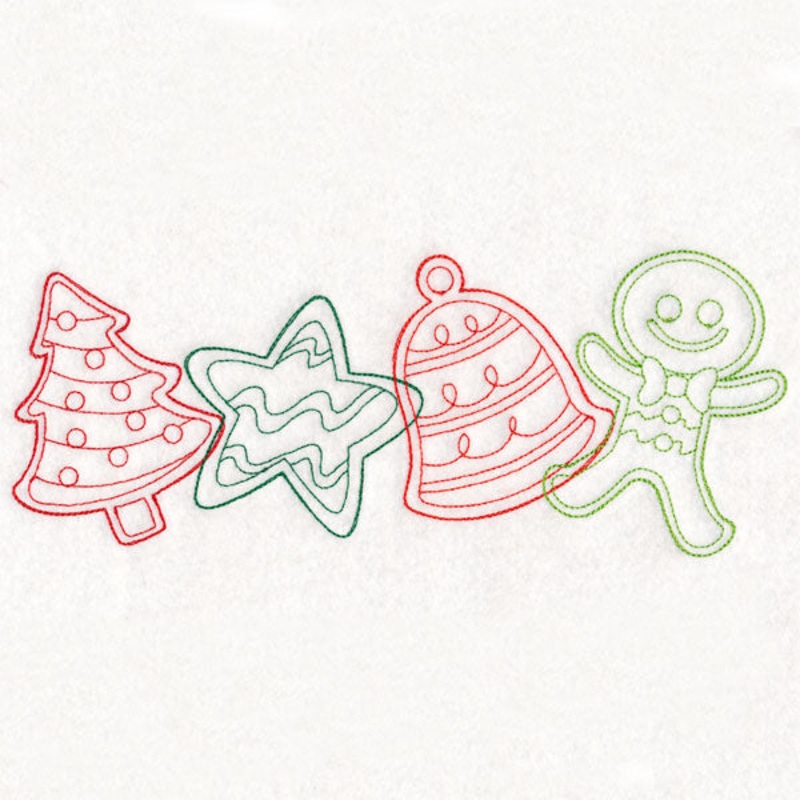 Christmas Treats Border – Cookies (Vintage)