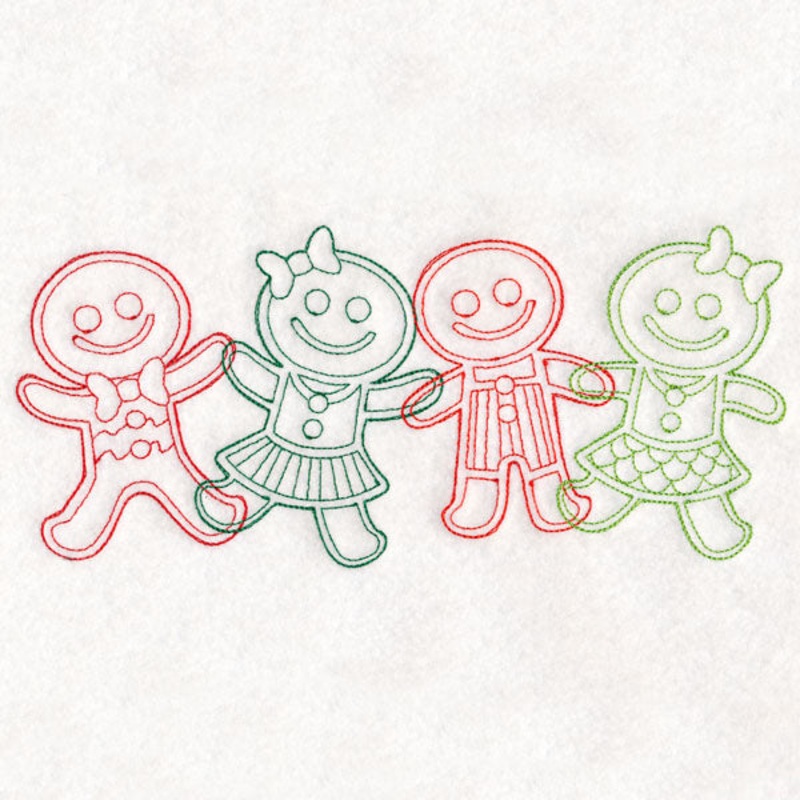 Christmas Treats Border – Gingerbread Kids (Vintage)