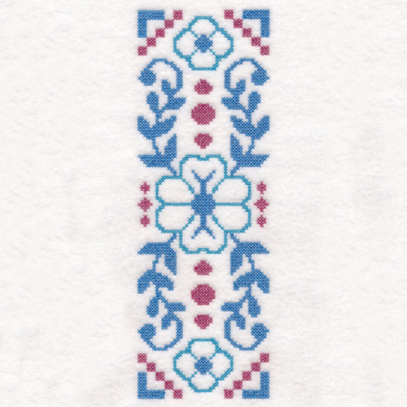 Dainty Floral Border (Cross Stitch)