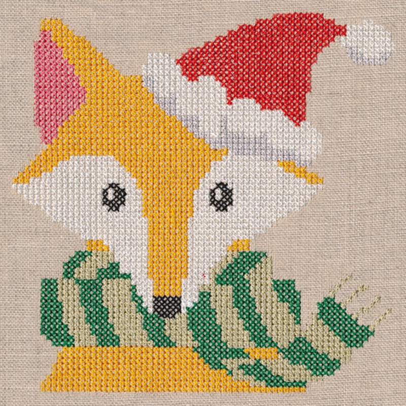 Very Merry Fox (Cross Stitch)|4.85″ x 4.92″ / 123.19mm x 125.03mm|3.85″ x 3.78″ / 97.79mm x 95.91mm|All Sizes