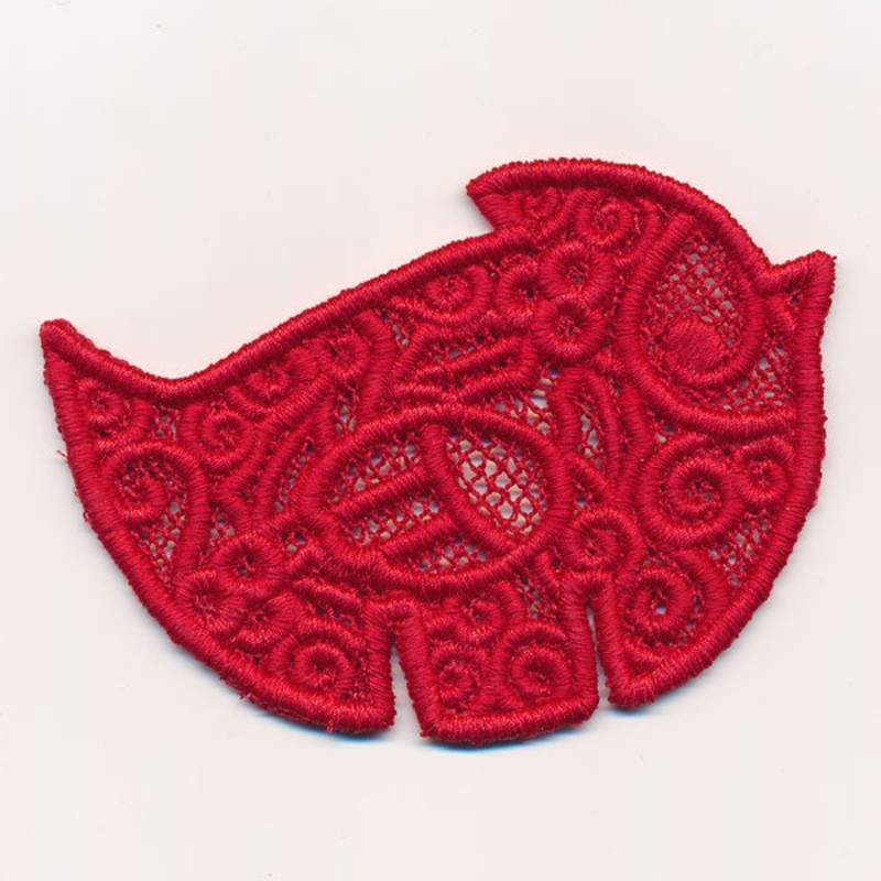 Wine Glass Topper – Bird (Lace)