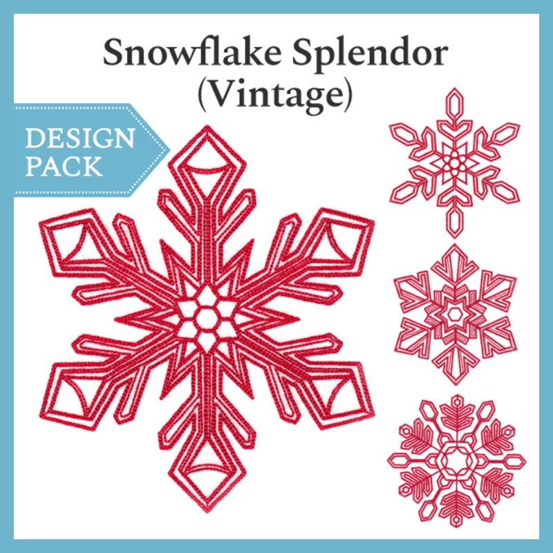 A Snowflake Splendor (Vintage) Design Pack